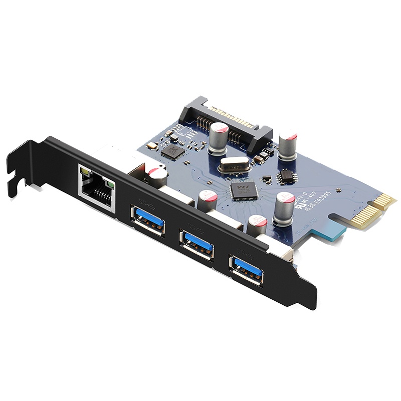 绿联 US230 PCI-E 转USB3.0+千兆网卡转接卡 自动适应101001000Mbps速率