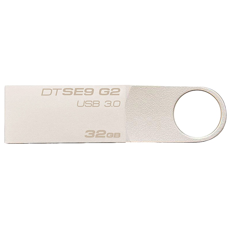 金士顿(Kingston)32GB U盘 DT SE9G2 金属高速优盘 USB3.0 银色