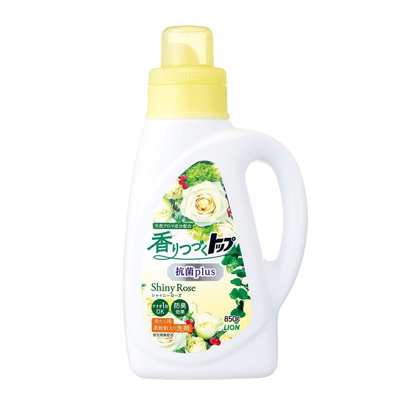 狮王LIONTOP持久香氛柔顺洗衣液玫瑰香850G×2瓶