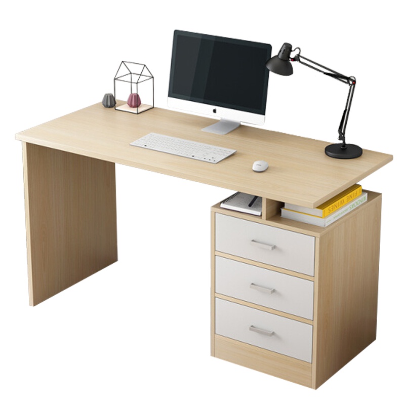 瑞丰杰 1.4办公桌电脑桌职员桌免漆写字台现代简约 1400X700X760 RJ-D024