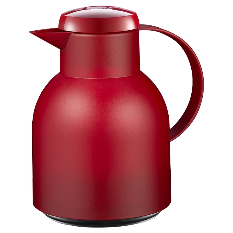 爱慕莎(EMSA)保温壶保温水壶家用小容量热水瓶德国进口玻璃内胆暖水壶桑巴系列红色1L[红色、紫红色随机发货](滞销处理