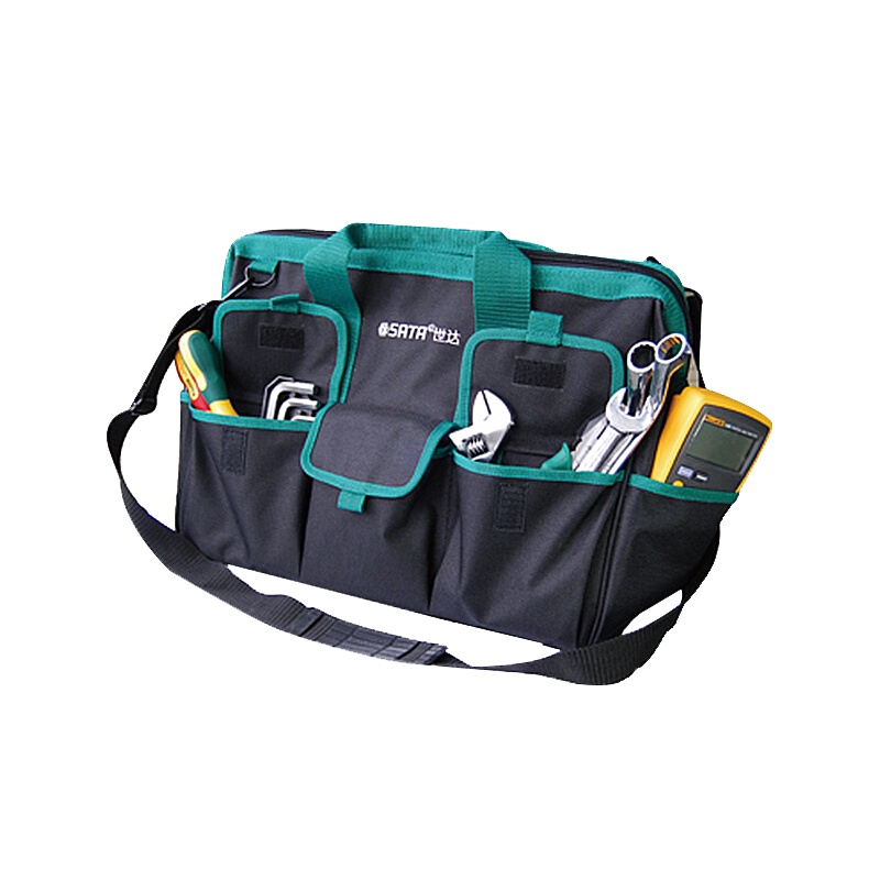 世达(SATA) 17英寸工具包 斜挎包电工包挂包 440x300x330mm 95184
