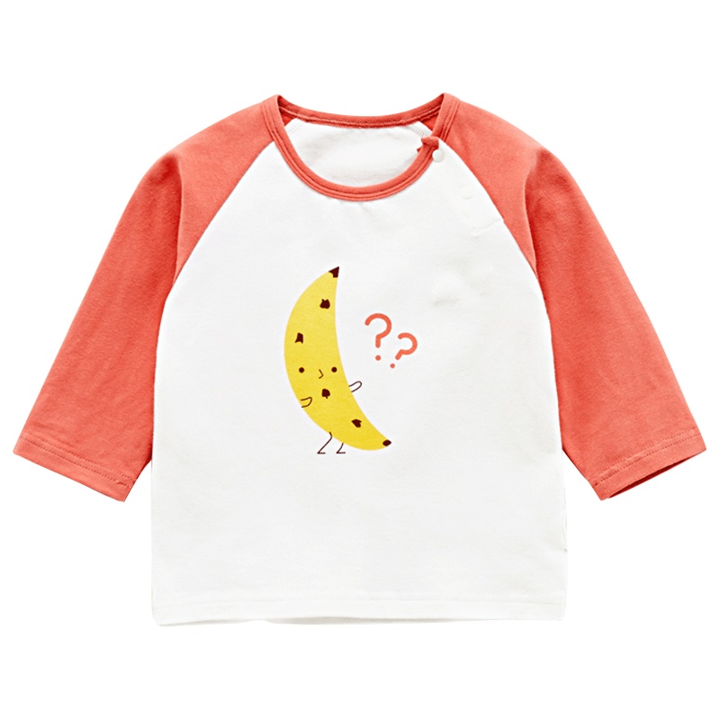 优简婴幼儿打底衫春秋装儿童休闲长袖T恤娃娃领可爱时髦上衣宝宝t恤儿童T恤