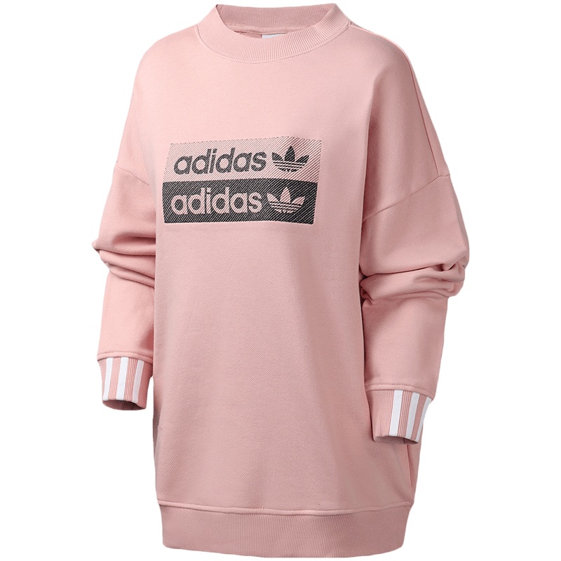 adidas阿迪达斯三叶草女装杨幂同款运动服休闲圆领卫衣EC0746-