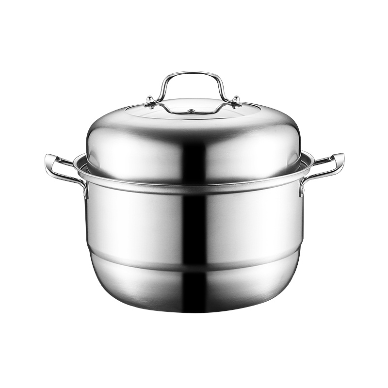 礼促欧式双层不锈钢蒸锅30cm