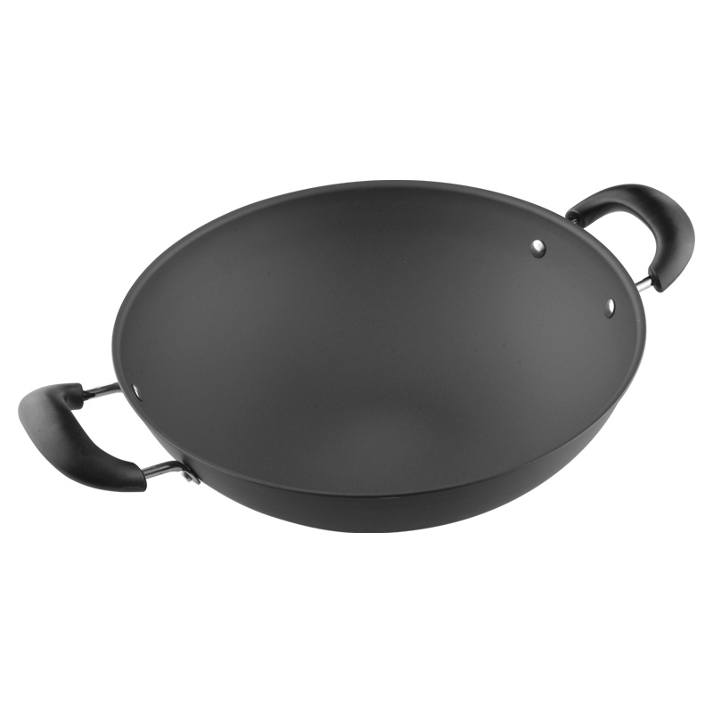 伊尔乐爆炒王超硬质炒锅（圆底）40CM（一箱十台）