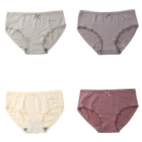 南极人(NanJiren)女士内裤石墨烯底裆蕾丝纯棉少女性感蝴蝶结三角裤头