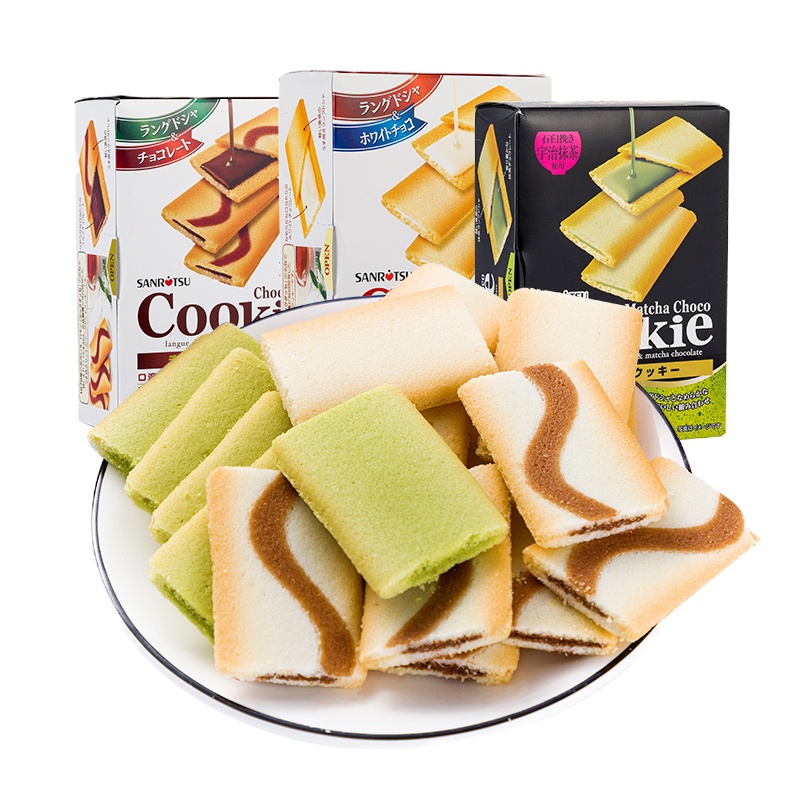 三立白巧克力味夹心饼干90g