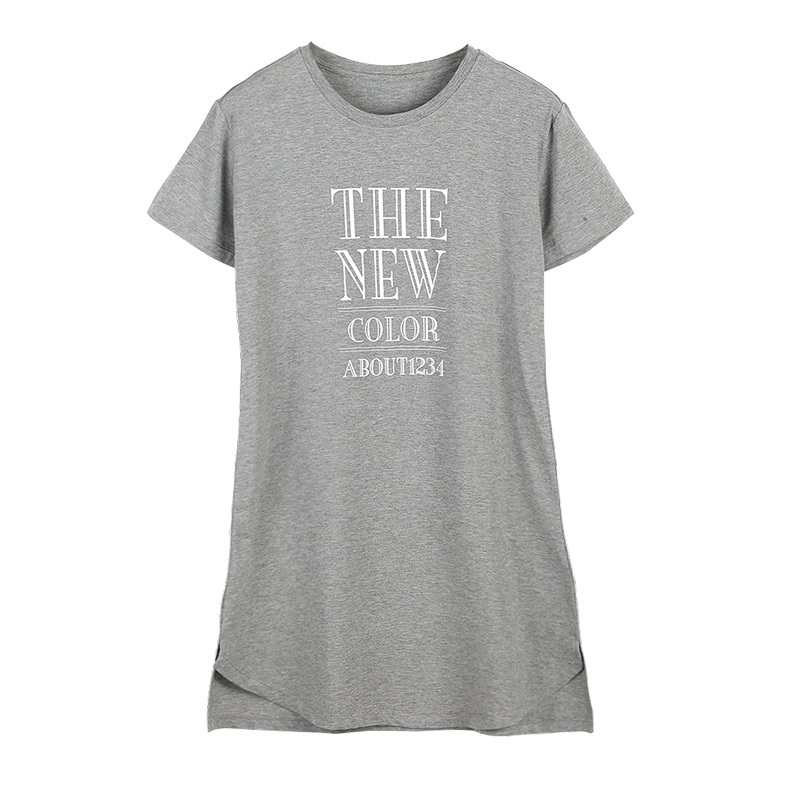 [专柜同款]红豆居家(Hodohome)春夏新品女士棉质圆领萌趣印花轻薄透气可外穿家居睡裙