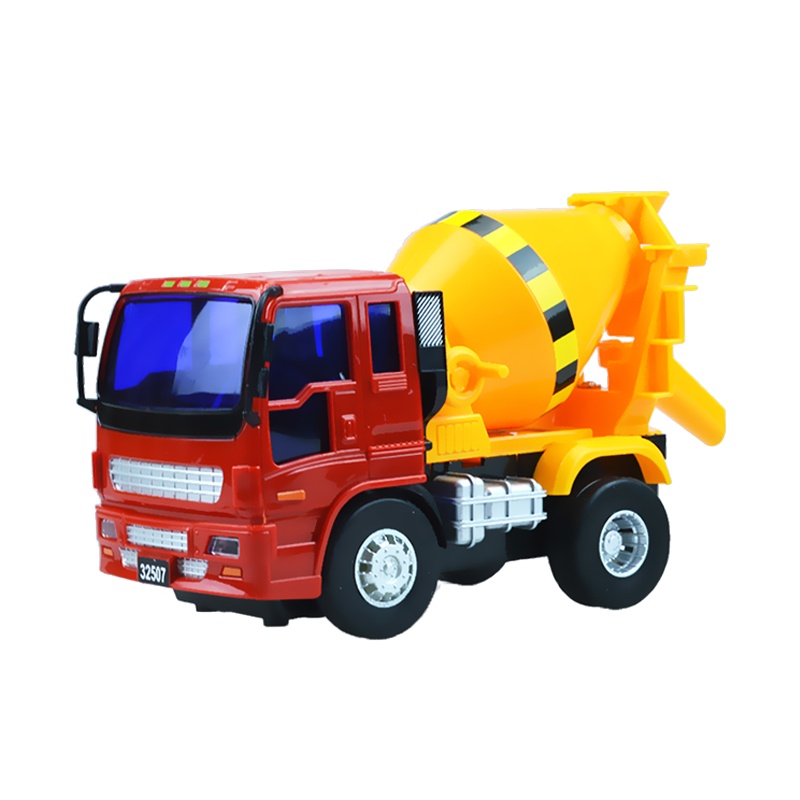 力利惯性工程车小型水泥搅拌车 儿童玩具车模型男孩宝宝礼物仿真
