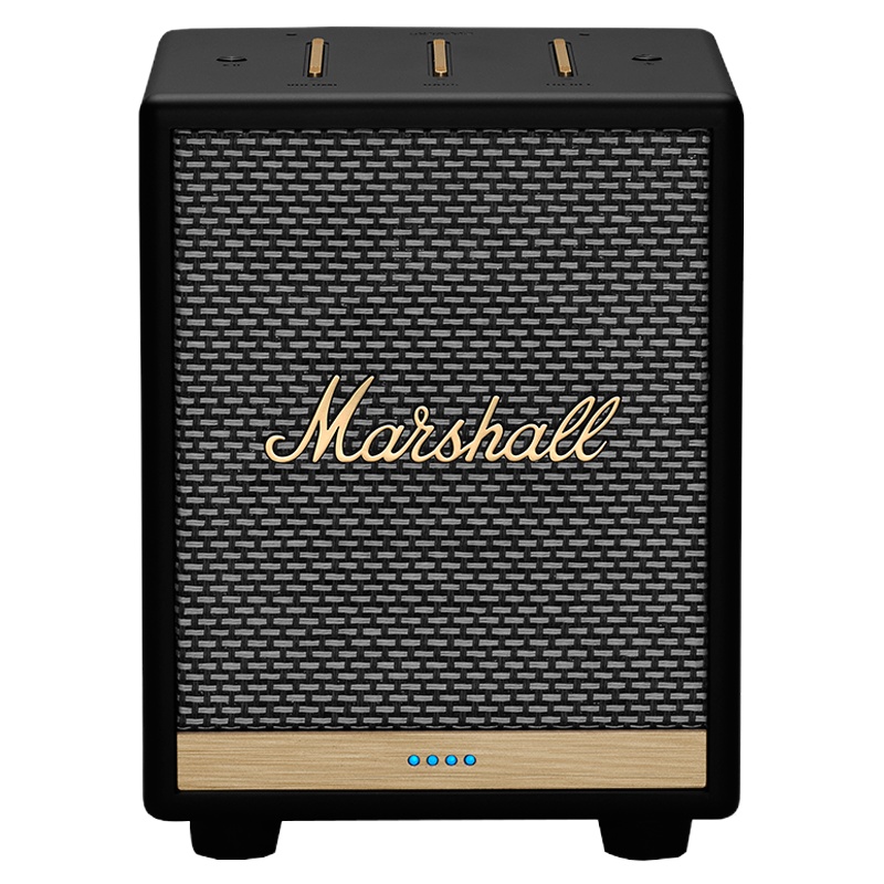 Marshall 马歇尔 UXBRIDGE VOICE 无线蓝牙智能语音音箱AI闹钟家用重低音炮音响 黑色