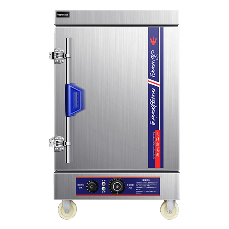 乐创(lecon) 蒸饭柜 LC-2K004 商用蒸饭柜 定时控温6盘全自动蒸饭柜米饭电蒸箱 食堂蒸饭车蒸饭机