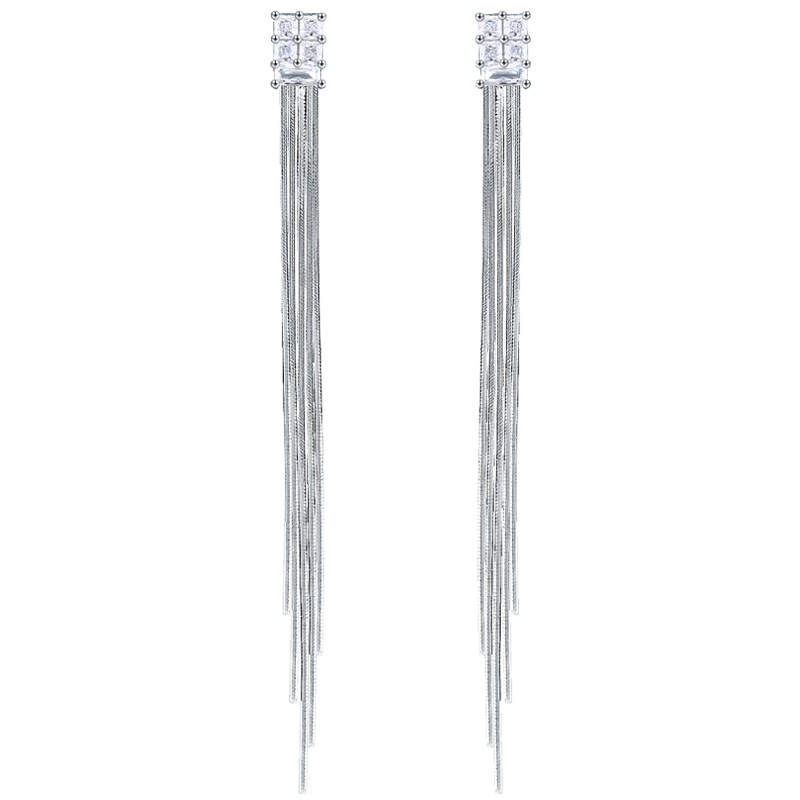 佰色传情纯银耳坠女气质耳环长款2020新款潮高级网红流苏耳饰