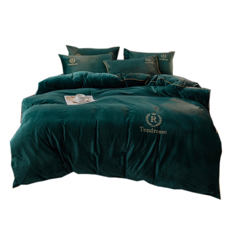 唛乐斯Mallas2019宇航奢爱系列水晶绒四件套 无静电加厚加密