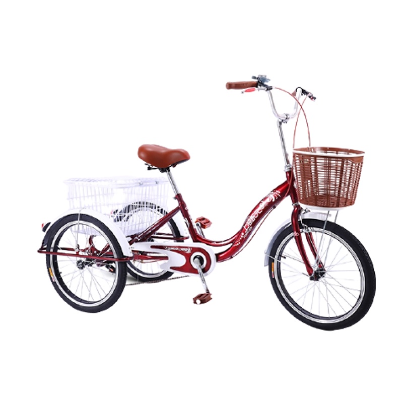 永久牌人力三轮车老人脚蹬脚踏代步自行车小型拉货轻便单车老年人