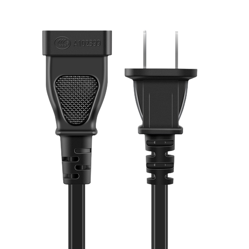 CABLE CREATION DZ128 两插2口电源延长线直头 新国标10A 两芯插座拖线板插线板 1米 50个装