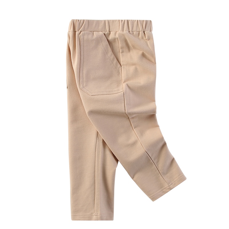 猫人简约时尚儿童休闲裤女童纯棉宝宝卫裤薄款净面百搭男童裤子新款