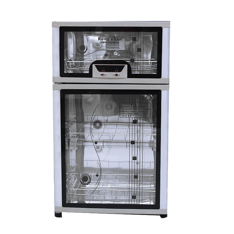 得力高温家用68L立式不锈钢保洁餐具消毒碗柜高温烘干臭氧消毒柜