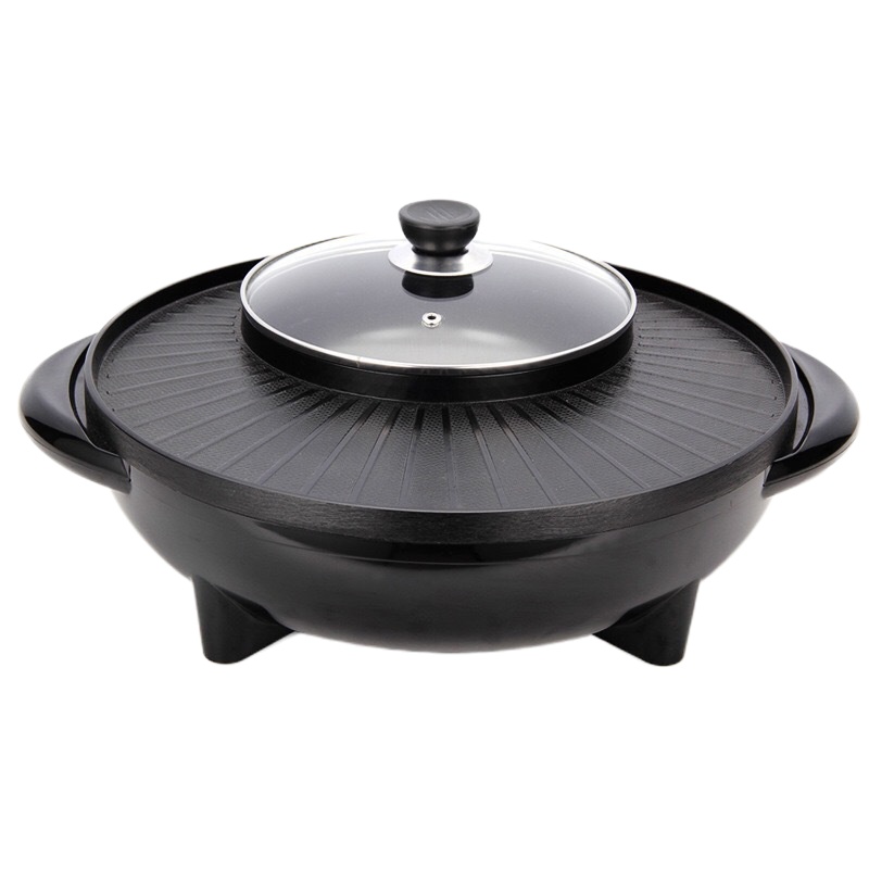 韩式涮烤锅烧烤火锅一体锅 电热锅礼品锅 8台起购