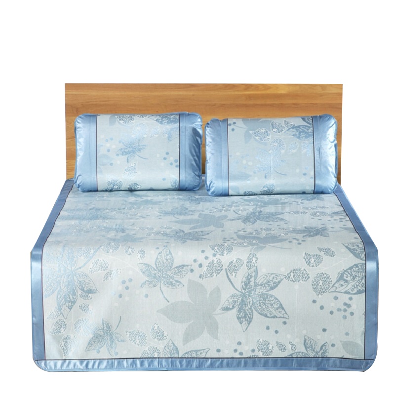 雅鹿自由自在 冰丝席三件套家纺学生宿舍床席子夏凉席子