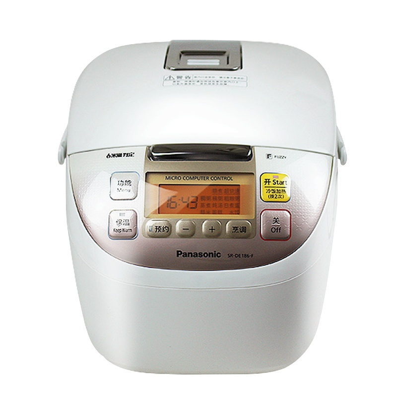 松下（Panasonic） 电饭煲SR-DE186-F 家用智能加热电饭煲 多功能菜单米量判定备长炭内胆5L
