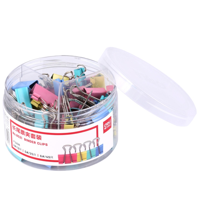 得力 DY 8521长尾票夹套装