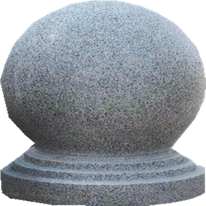 丰甲路障石球圆球挡车石50cm广场石墩子门墩