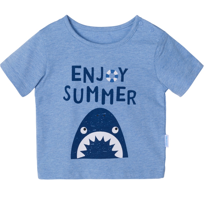 贝贝怡男童短袖t恤夏季宝宝纯棉上衣192S2019