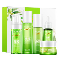 安安金纯橄榄玻尿酸润颜护肤套装肌底液精华水高保湿乳液补水霜