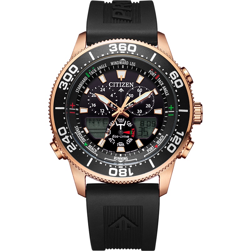 西铁城(CITIZEN)PROMASTER系列时尚运动休闲男表 JR4063-12E