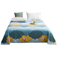 南极人(NanJiren) 全棉床单单件纯棉加厚学生宿舍单人床北欧风简约双人床被单床上用品