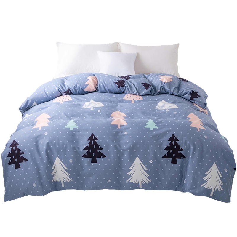 泰念Tai nian 全棉印花单被套纯棉单件简约清新床上用品1.2m1.5m 1.8m学生宿舍用品单人双人被罩单品