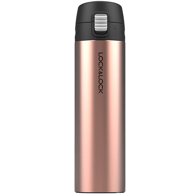 乐扣乐扣(lock&lock)缤纷弹跳盖马克杯金色390ML 保温杯 杯子 LHC3222GPK