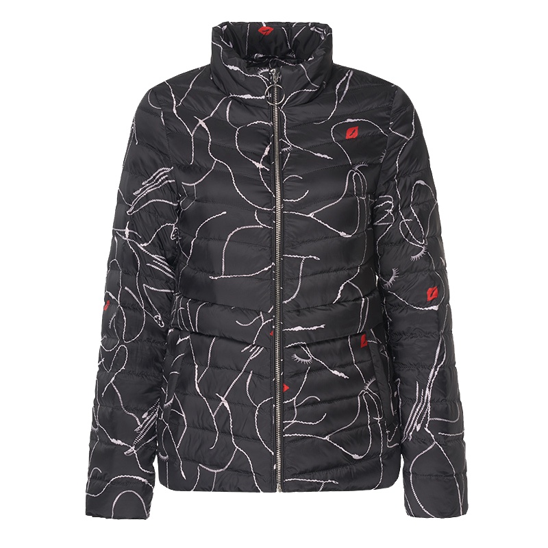 千仞岗2019新品短款时尚羽绒服女轻薄立领休闲外套229076