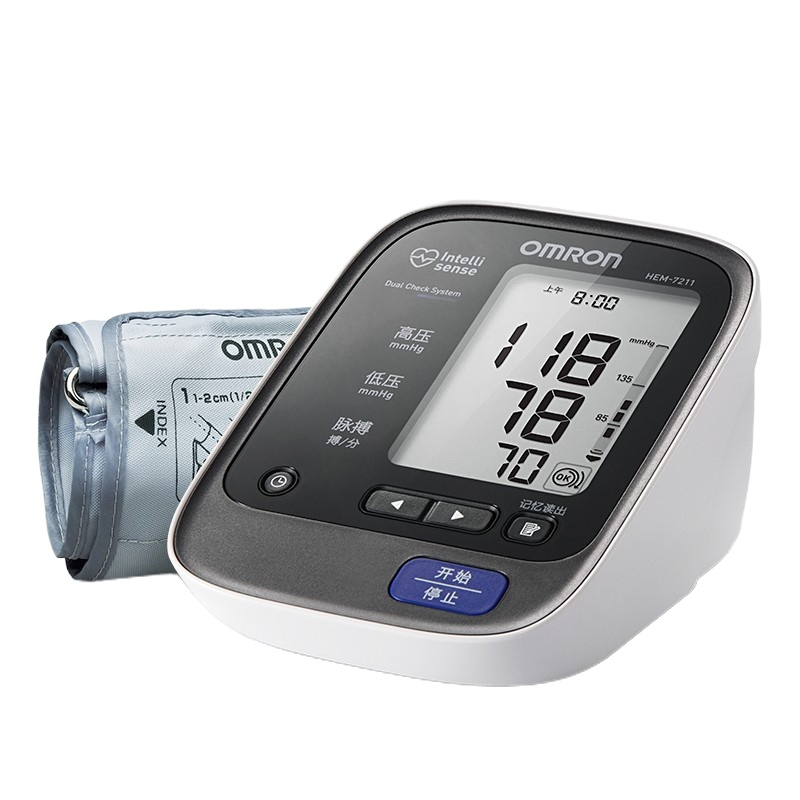 企购优品欧姆龙进口电子HEM-7211家用上臂式测量仪双传感