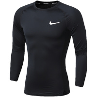 【自营】NIKE耐克男装长袖T恤圆领健身透气跑步训练运动服BV5589