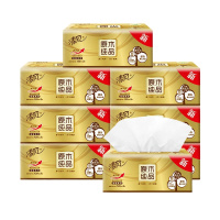 抽纸原木金装3层130抽面巾纸家庭装家用餐巾纸办公卫生纸抽 特惠组合：【8包抽纸+10包手帕纸】