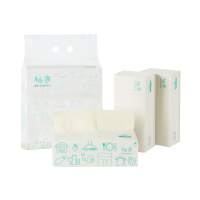柚家 厨房用纸抽纸90抽*3包 吸油纸吸水纸食品级用纸实惠装