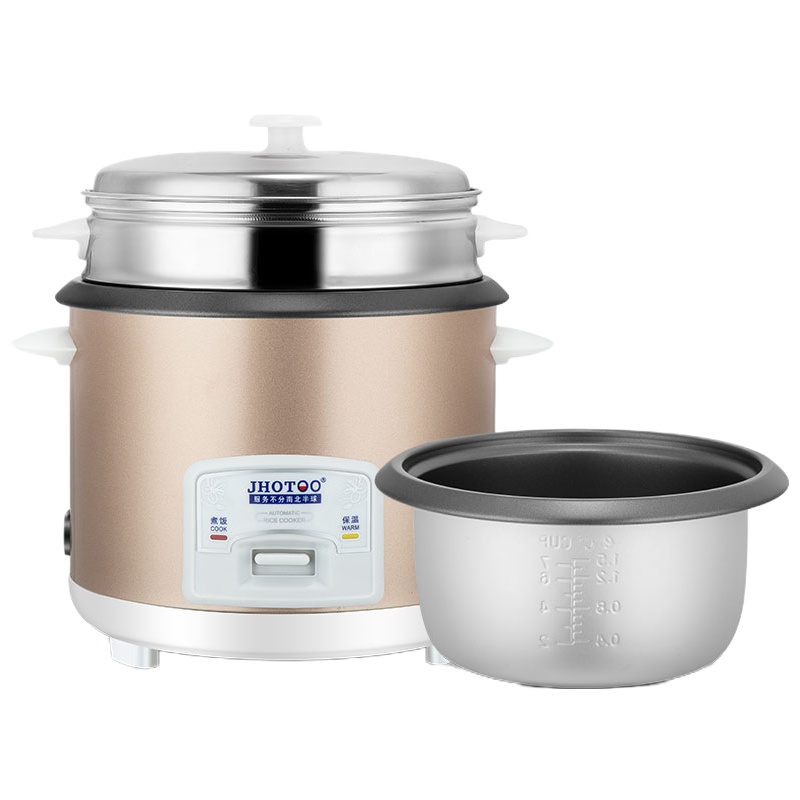 纳丽雅(Naliya)电饭煲饭锅家用1小型2老式3迷你4升5L多功能半球普通一三角蒸米饭 金色4升铝合金内胆送蒸笼