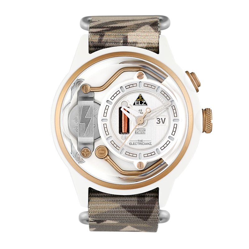 ELZ风靡ins手表 瑞表电工中性夜光NFC小众大表盘石英男士手表A1C/04-ELZ003