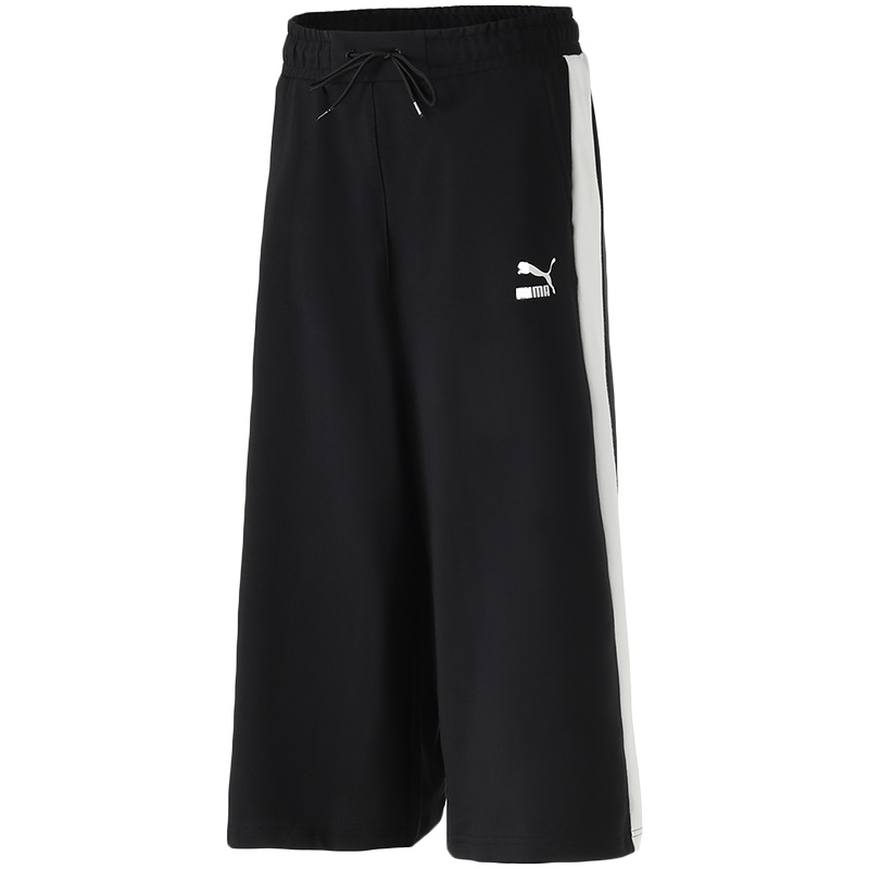 PUMA彪马女裤跑步训练运动七分裤休闲裤阔腿裤579210
