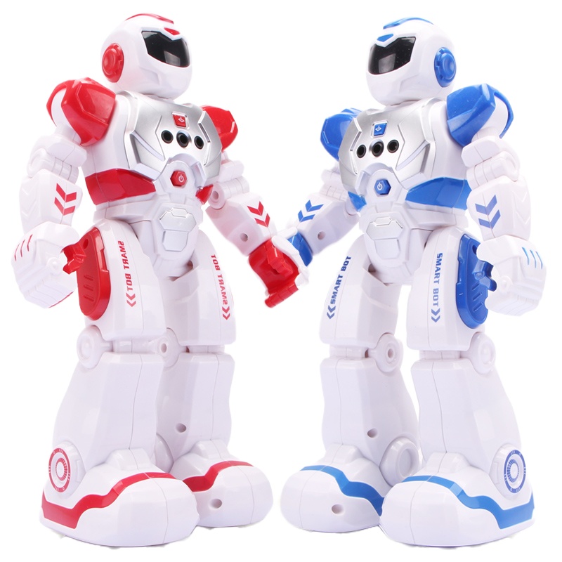 ORSIM奥森 机械战警早教智能机器人 电动唱歌红外线感应儿童遥控玩具