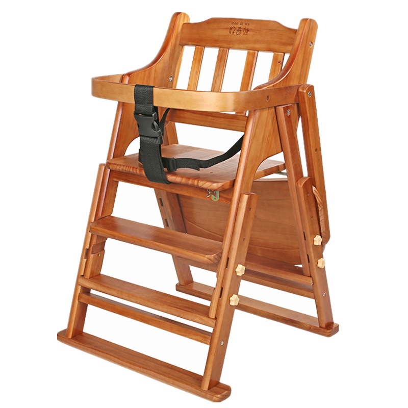 [每满300减40]宝宝餐椅儿童餐桌椅子便携可折叠bb凳多功能吃饭座椅婴儿实木餐椅漂亮妈妈