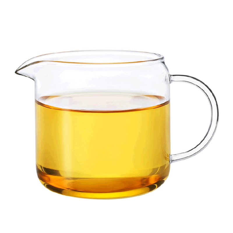 尚明耐热高温玻璃小杯子公道杯带茶漏过滤分茶器加厚玻璃公杯茶具配件
