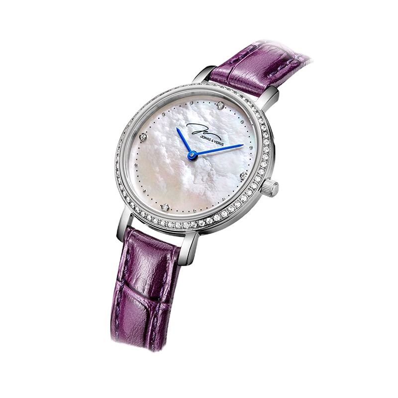 唯路时 My Queen贝母盘锆石镶嵌石英女表X00719-Q3WWWLRD