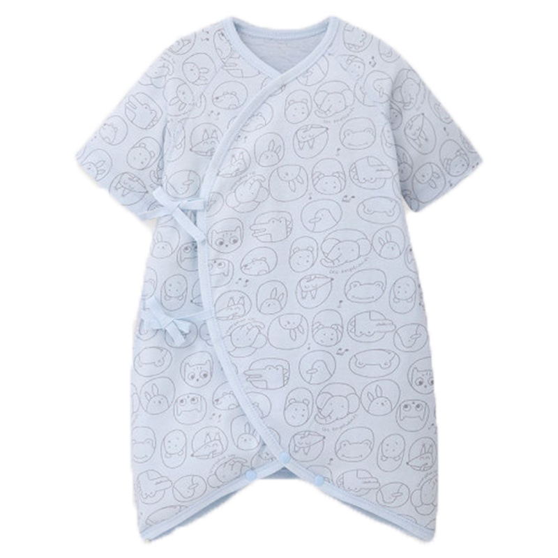 丽婴房男女宝宝纯棉短袖婴幼儿儿连体衣连身装哈衣爬服2020夏