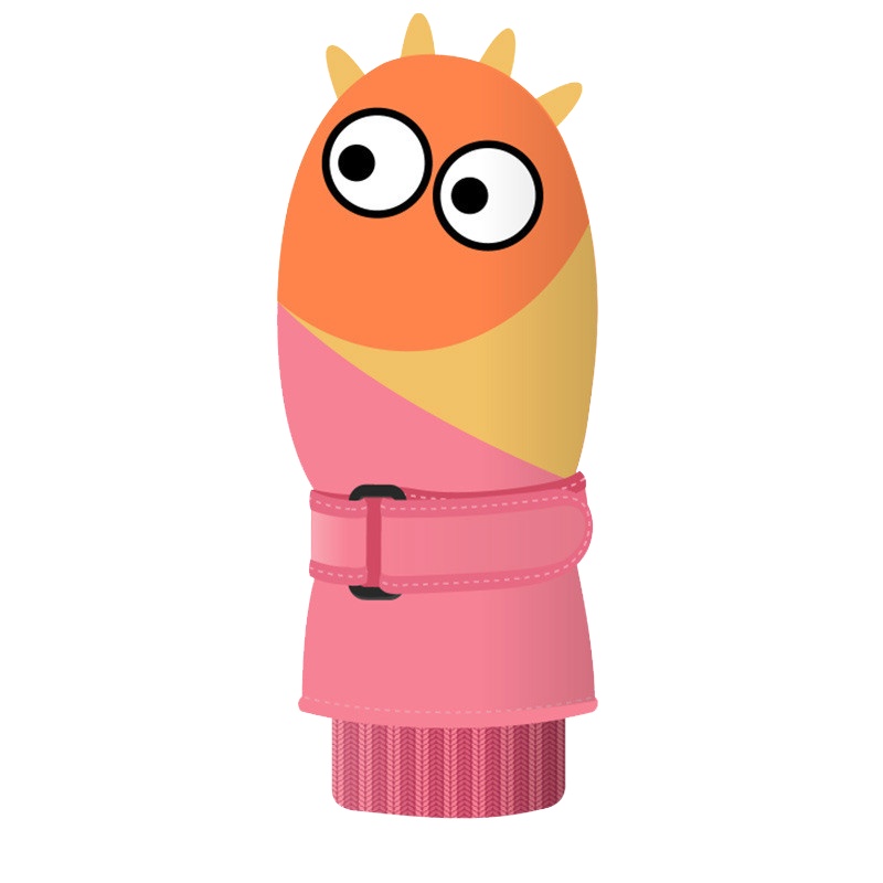 儿童滑雪手套秋冬玩雪防水束带双层加绒加厚保暖6~12岁宝宝适用