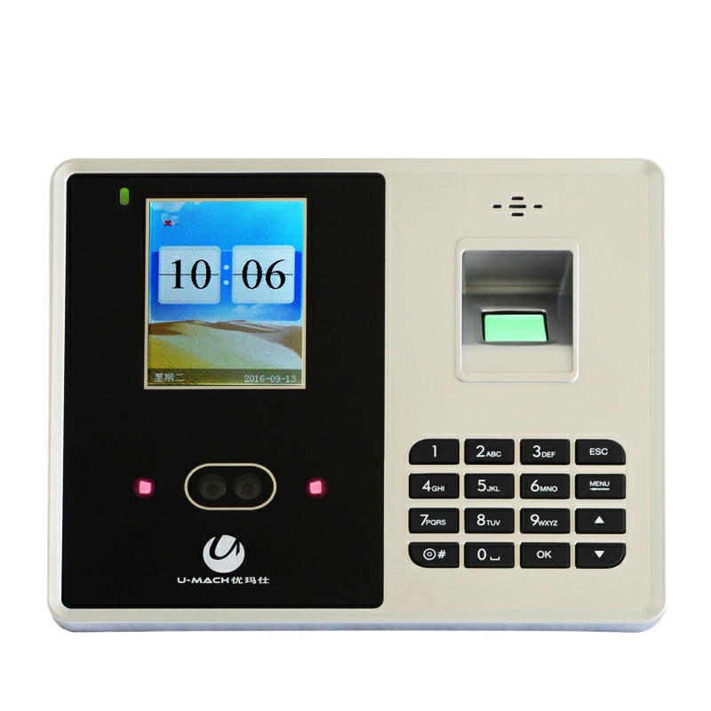 优玛仕 U-RZ933T 人脸考勤机 银黑色 （单位：件）