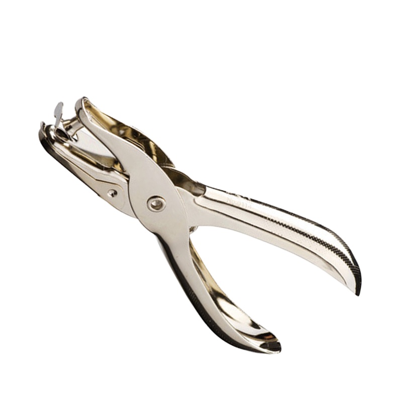 得力 0114 打孔机 打孔器文具 单孔打孔钳 手工纸张手动迷你圆孔打洞器 φ6mm 银色 一个