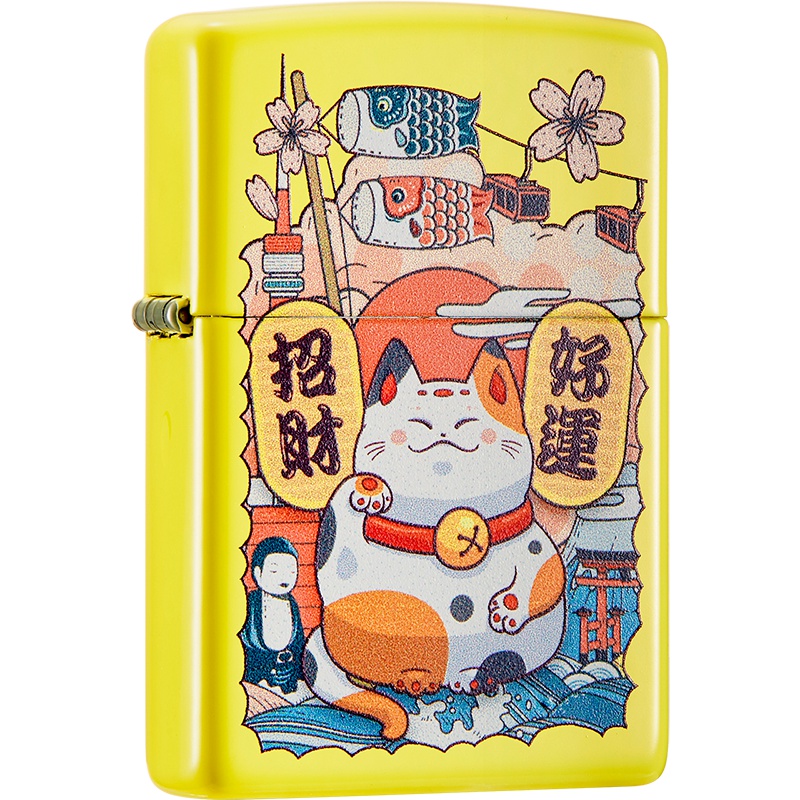 ZIPPO芝宝打火机原装ZIPPO之宝煤油打火机可爱猫24839-C-000008